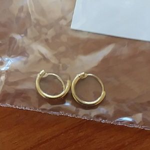Gold Huggie Hoop Earrings
